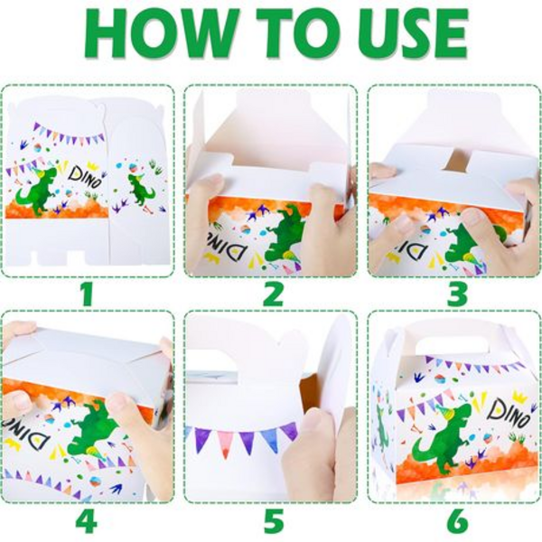 Party Favor Boxes - Dinosaur Theme (12 Boxes), Party Favor Boxes – Dinosaur Theme (12 Boxes)