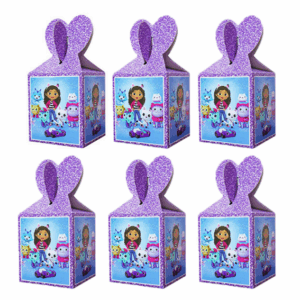 Small Favor Boxes - Gabby's Dollhouse Themed (6 Boxes)