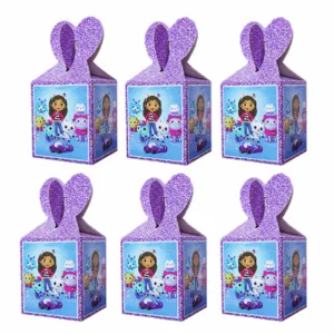 Small Favor Boxes - Gabby's Dollhouse Themed (6 Boxes)