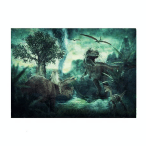 Kids Birthday Party Table and Photography Backdrop - Dinosaur Theme Dark