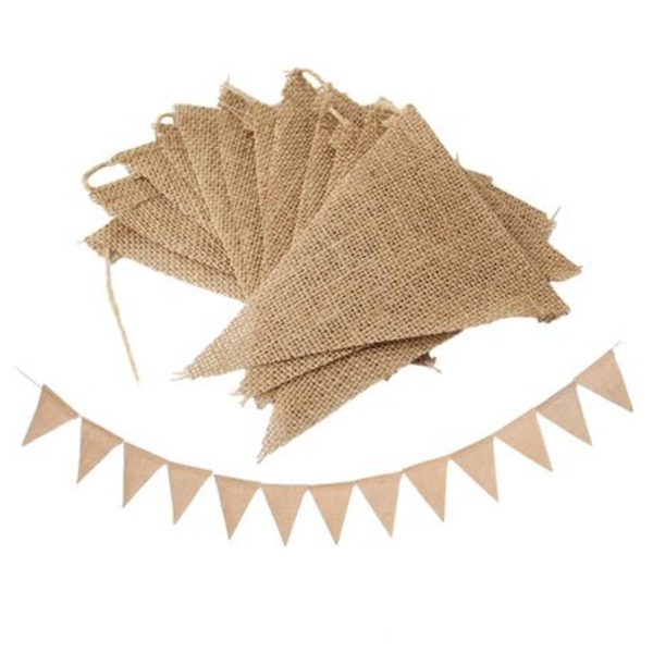 Burlap Hessian Bunting, Burlap Hessian Bunting