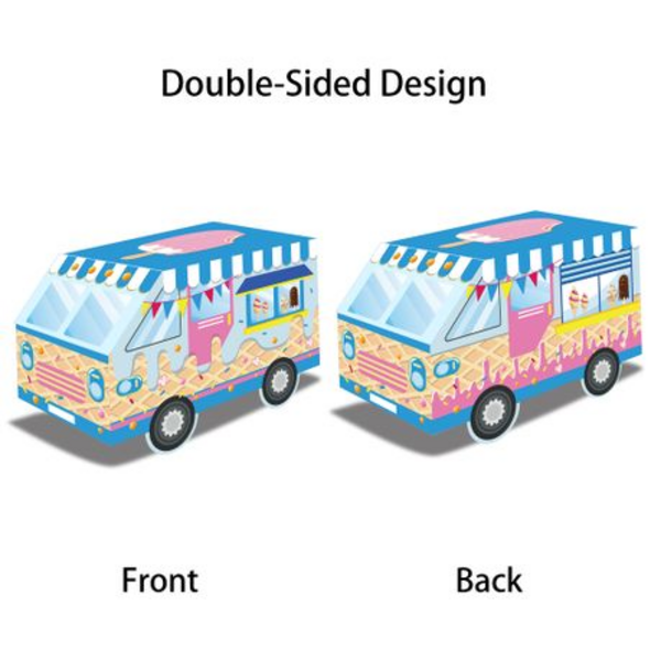 Ice Cream Truck Party Favor Boxes, Party Favor Boxes – Ice Cream Truck Theme – 12 Boxes