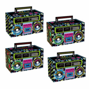 Party Favor Boxes - Disco Boombox Theme (12 Boxes)