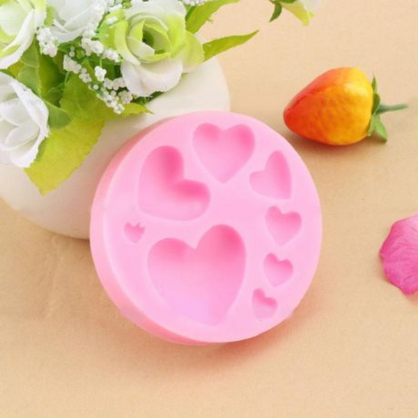 Silicone Heart Fondant Mould, Silicone Heart Fondant Mould