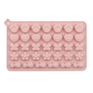 Variety Silicone Mold - Paw, Heart, Butterfly, Flower and Cat