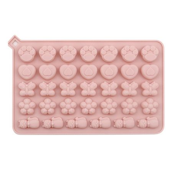 Variety Silicone Mold - Paw, Heart, Butterfly, Flower and Cat, Variety Silicone Mold – Paw, Heart, Butterfly, Flower and Cat