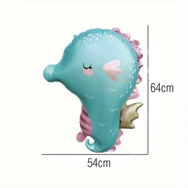 Seahorse Foil Balloon Set, Seahorse Foil Balloon Set
