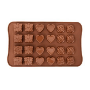 Variety Silicone Mold - Gift, Heart and Rose