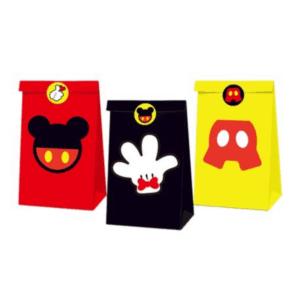 Party Favor Bags with Stickers - MouseTheme (12 Bags)