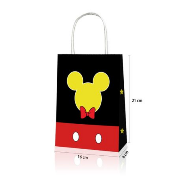 Party Favor Bags with Handles - Mouse Theme - 12 Bags, Party Favor Bags with Handles – Mouse Theme – 12 Bags
