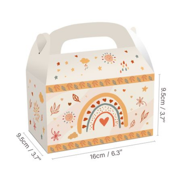 Party Favor Boxes - Rainbow Theme - 12 Boxes, Party Favor Boxes – Rainbow Theme – 12 Boxes