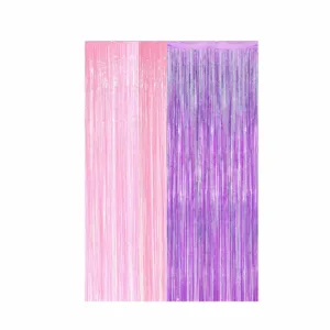 Multicolored Foil Backdrop - Pink and Purple