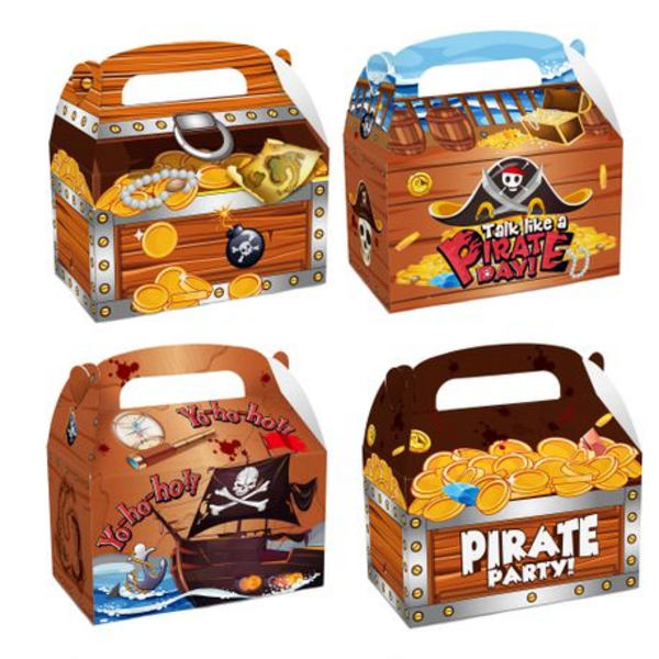 Party Favor Boxes - Pirate Theme (12 Boxes), Party Favor Boxes – Pirate Theme (12 Boxes)