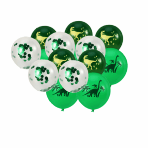 Latex Dinosaur Themed Balloon Set - 15 Balloons