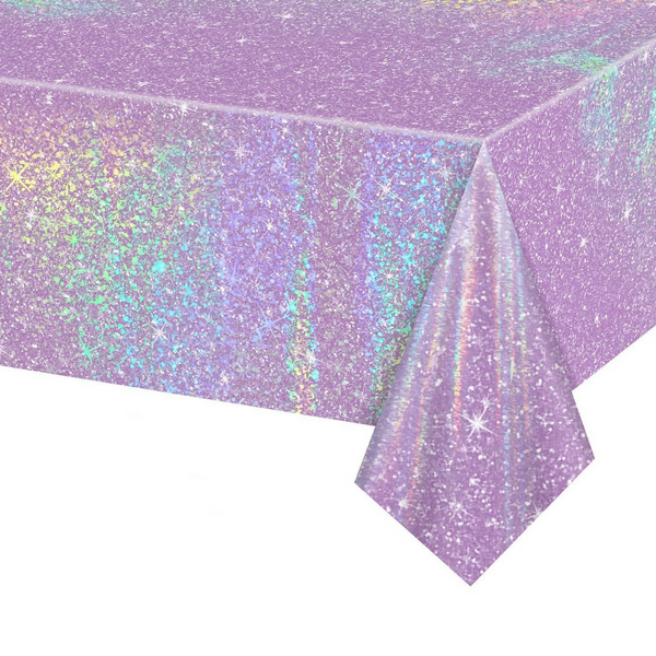Glitter Tablecloth, Glitter Tablecloth – Purple Multi Colored