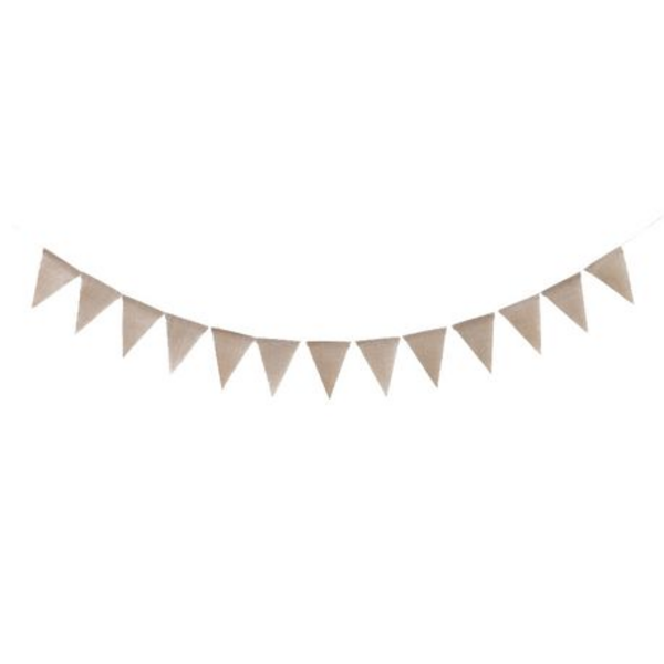Burlap Hessian Bunting, Burlap Hessian Bunting