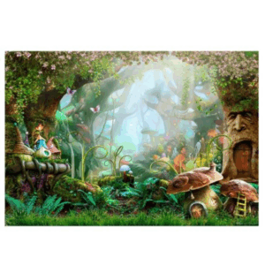 Party Decoration Backdrop - Fairy Forest -150cm x 210Cm