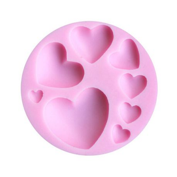 Silicone Heart Fondant Mould, Silicone Heart Fondant Mould