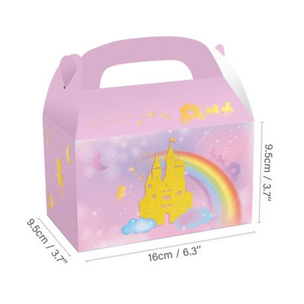 Party Favor Boxes - Princess Castle Theme (12 Boxes), Party Favor Boxes – Princess Castle Theme (12 Boxes)