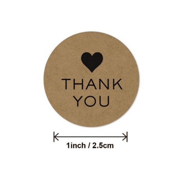 Small Thank You Stickers, Small Thank You Stickers