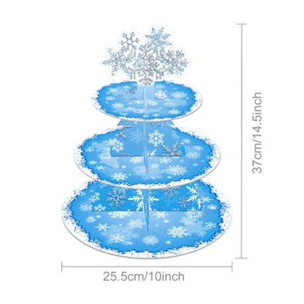Kids Birthday Party 3 Tier Cupcake Stand - Frozen, Kids Birthday Party 3 Tier Cupcake Stand – Frozen