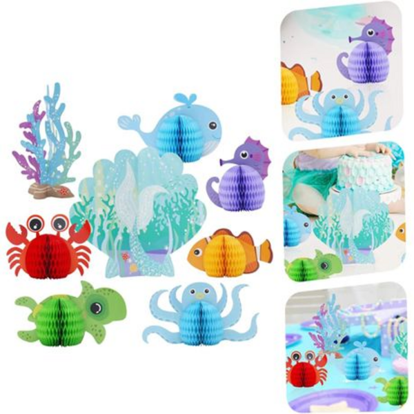 Honeycomb Table Decor - Ocean, Honeycomb Table Decor – Ocean