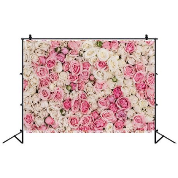 Kids Birthday Party Table and Photography Backdrop - Mixed Roses, Kids Birthday Party Table and Photography Backdrop – Mixed Roses
