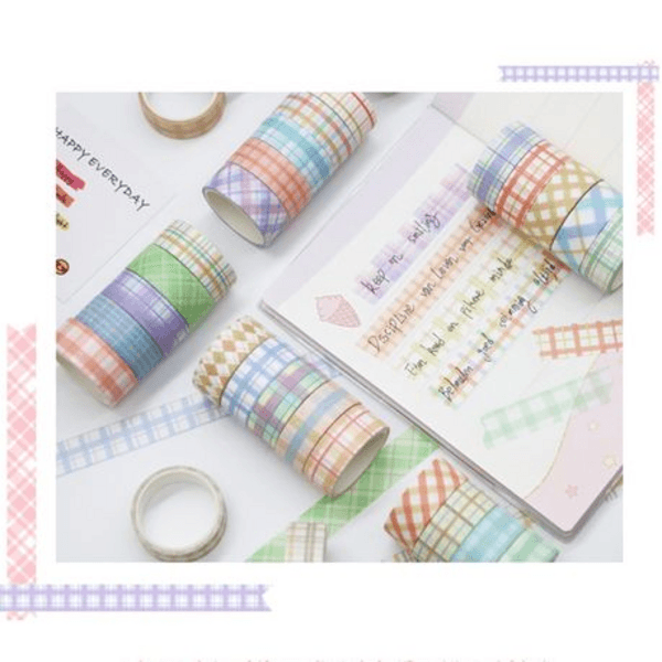 Washi Tape Stripes and Various Colors - Box Set of 30, Washi Tape Stripes and Various Colors – Box Set of 30