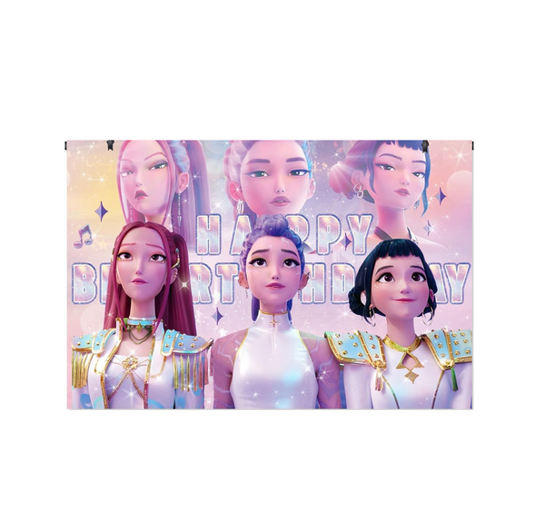 Photography Backdrop - KPop Demon Hunters, Small Kids Birthday and Photography Backdrop – KPop Demon Hunters