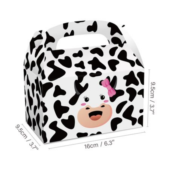 Party Favor Boxes - Cow Theme - 12 Boxes, Party Favor Boxes – Cow Theme – 12 Boxes