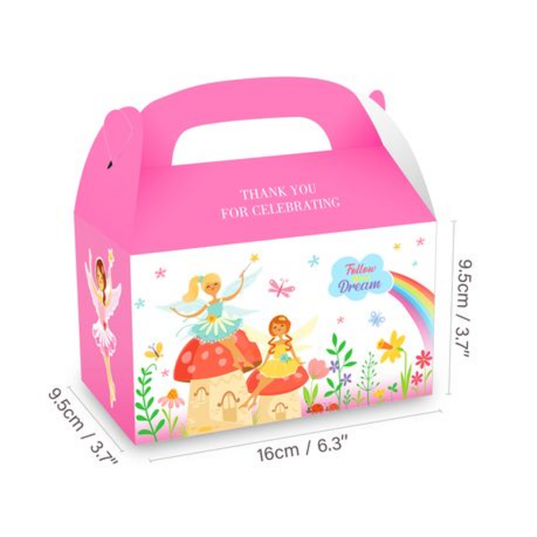Party Favor Boxes - Fairy Theme (12 Boxes), Party Favor Boxes – Fairy Theme (12 Boxes)