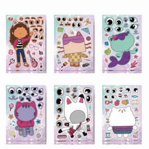 Gabby's Dollhouse Themed Stickers - 12 Sheets
