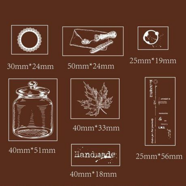 Decorative Rubber Stamp Set (Handmade), Decorative Rubber Stamp Set (Handmade)