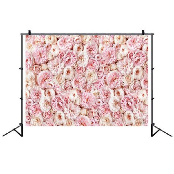 Kids Birthday Party Table and Photography Backdrop - Peonies, Kids Birthday Party Table and Photography Backdrop – Peonies