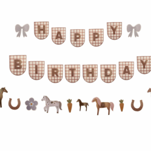 Happy Birthday Banner - Horse Themed