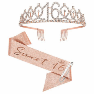 Birthday Sash and Crown Set - Sweet 16
