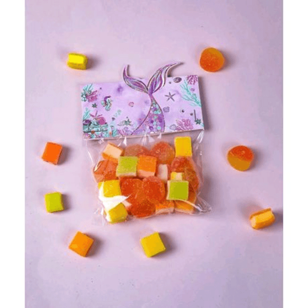 Mermaid Sweets Bags, DIY Party Favor Bags – Mermaid Theme – Set of 10