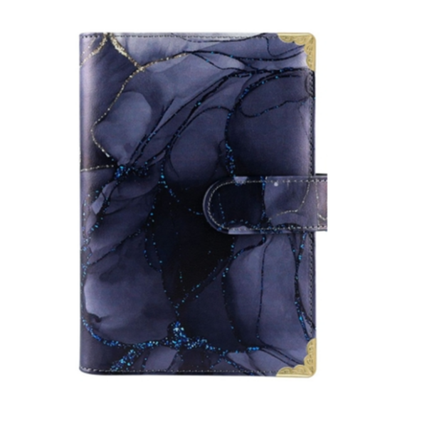 A6 PU Leather Budget Binder Notebook - Midnight Blue Marble, A6 PU Leather Budget Binder Notebook – Midnight Blue Marble