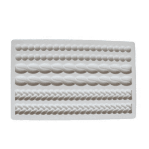 Pearl Twist and Braid Silicone Fondant Mold