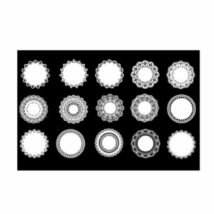 Small Decorative Stickers - Frilly Frames