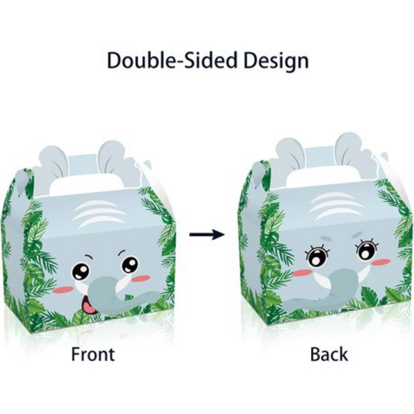 Party Favor Boxes - Wild Animal Faces Theme - 12 Boxes, Party Favor Boxes – Wild Animal Faces Theme – 12 Boxes