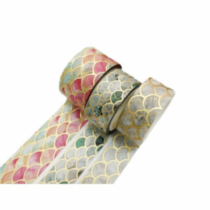 Washi Tape Box Set of 3 (Gold Scallop)
