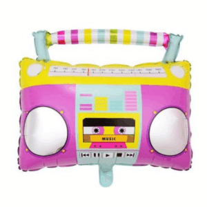 Retro Boombox Foil Balloon - 55cm