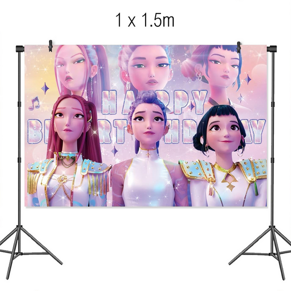 Photography Backdrop - KPop Demon Hunters, Small Kids Birthday and Photography Backdrop – KPop Demon Hunters