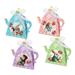 Party Favor Boxes - Alice in Wonderland Theme (12 Boxes)