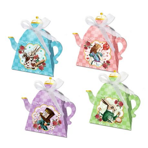 Party Favor Boxes - Alice in Wonderland Theme (12 Boxes), Party Favor Boxes – Alice in Wonderland Theme (12 Boxes)
