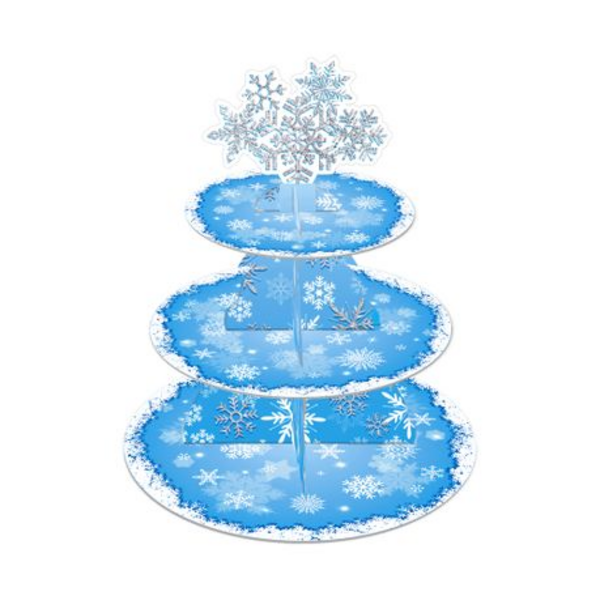 Kids Birthday Party 3 Tier Cupcake Stand - Frozen, Kids Birthday Party 3 Tier Cupcake Stand – Frozen
