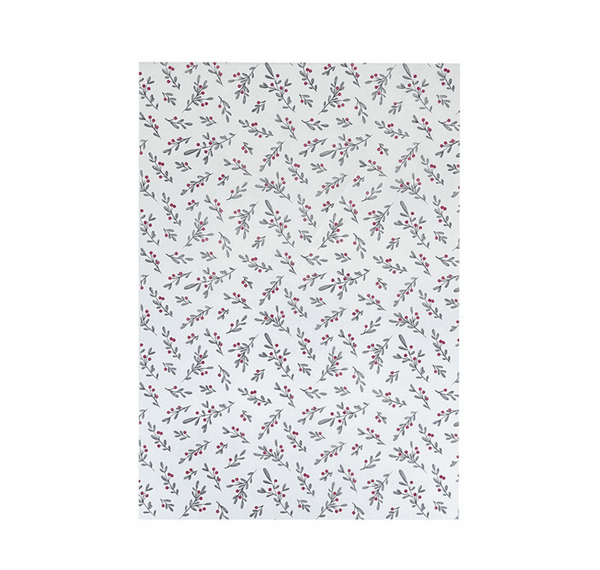 Christmas Themed Tissue Paper, Christmas Themed Tissue Paper – Mistletoe (10 Sheets)