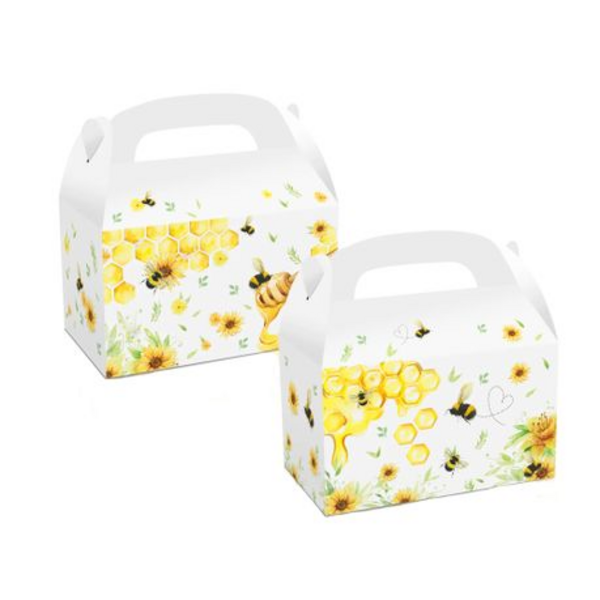 Party Favor Boxes - Honey Bee Theme - 12 Boxes, Party Favor Boxes – Honey Bee Theme – 12 Boxes