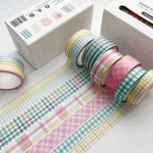 Washi Tape Box Set of 6 (Tartan Multi)